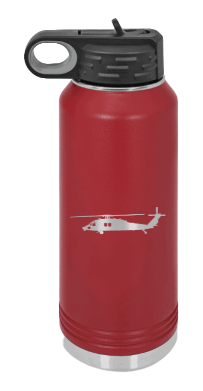 Blackhawk - 32oz Water Bottle Laser Engraved- Maroon