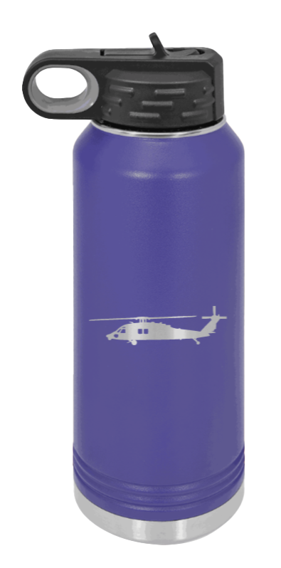 Blackhawk - 32oz Water Bottle Laser Engraved- Purple