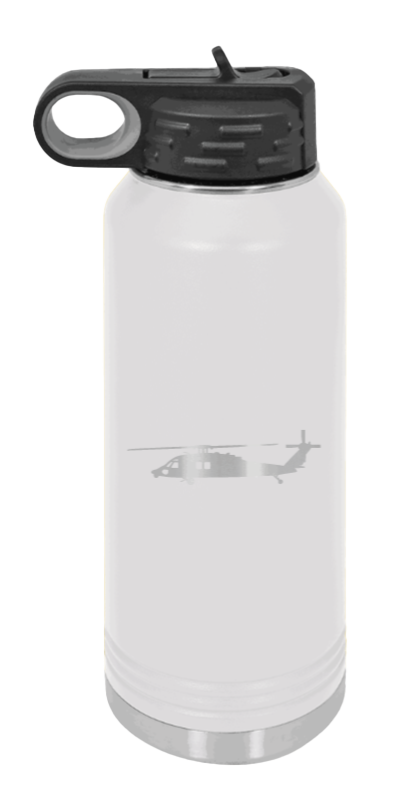 Blackhawk - 32oz Water Bottle Laser Engraved- White