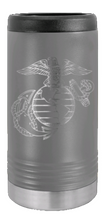 Load image into Gallery viewer, Marine Corps Laser Engraved Slim Can Insulated Koosie
