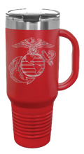 Load image into Gallery viewer, Marine Corps 40oz Handle Mug Laser Engraved
