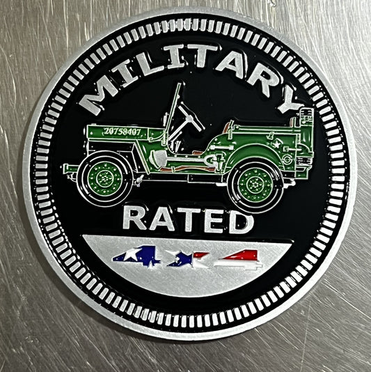Military Rated Fender Badge Emblem-