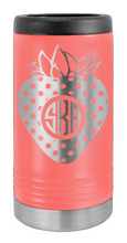 Load image into Gallery viewer, Strawberry Monogram Laser Engraved Slim Can Insulated Koosie
