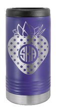 Load image into Gallery viewer, Strawberry Monogram Laser Engraved Slim Can Insulated Koosie
