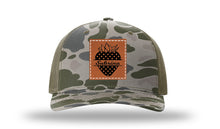Load image into Gallery viewer, Strawberry Name Leather Patch Richardson 112PFP Camo Hat
