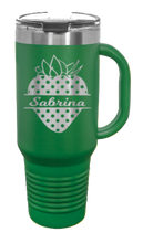 Load image into Gallery viewer, Strawberry Name 40oz Handle Mug Laser Engraved
