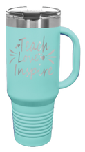 Load image into Gallery viewer, Teach Love Inspire 40oz Handle Mug Laser Engraved
