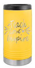 Load image into Gallery viewer, Teach Love Inspire Laser Engraved Slim Can Insulated Koosie
