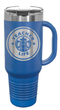 Load image into Gallery viewer, Teacher Life 40oz Handle Mug Laser Engraved
