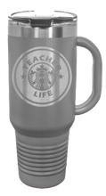 Load image into Gallery viewer, Teacher Life 40oz Handle Mug Laser Engraved
