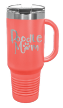 Load image into Gallery viewer, Poodle Mom 40oz Handle Mug Laser Engraved
