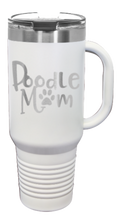 Load image into Gallery viewer, Poodle Mom 40oz Handle Mug Laser Engraved
