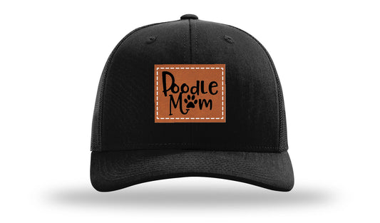 Poodle Mom Leather Patch Richardson 112 Hat