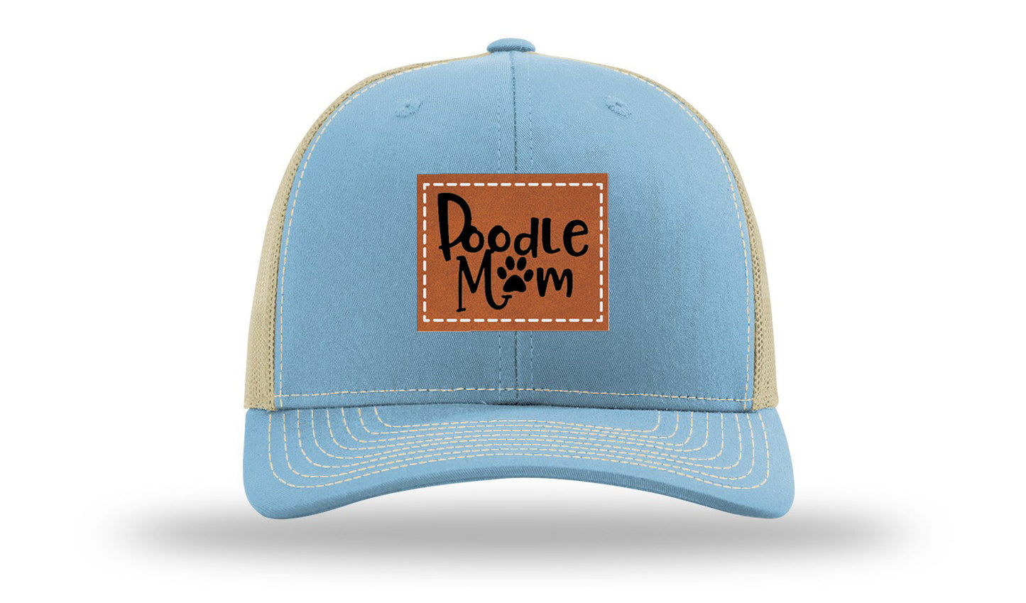 Poodle Mom Leather Patch Richardson 112 Hat