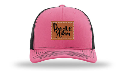 Poodle Mom Leather Patch Richardson 112 Hat
