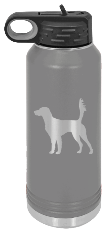 Setter - 32oz Water Bottle Laser Engraved- Dark Grey