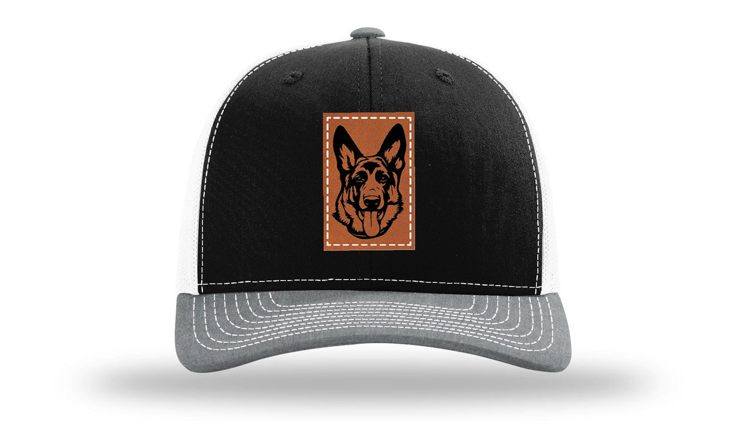 German Sheppard Leather Patch Richardson 112 Hat