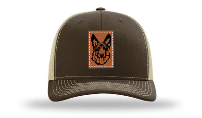 German Sheppard Leather Patch Richardson 112 Hat