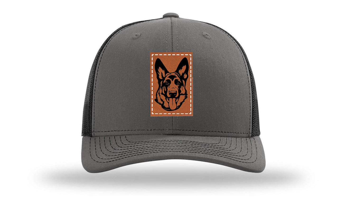 German Sheppard Leather Patch Richardson 112 Hat