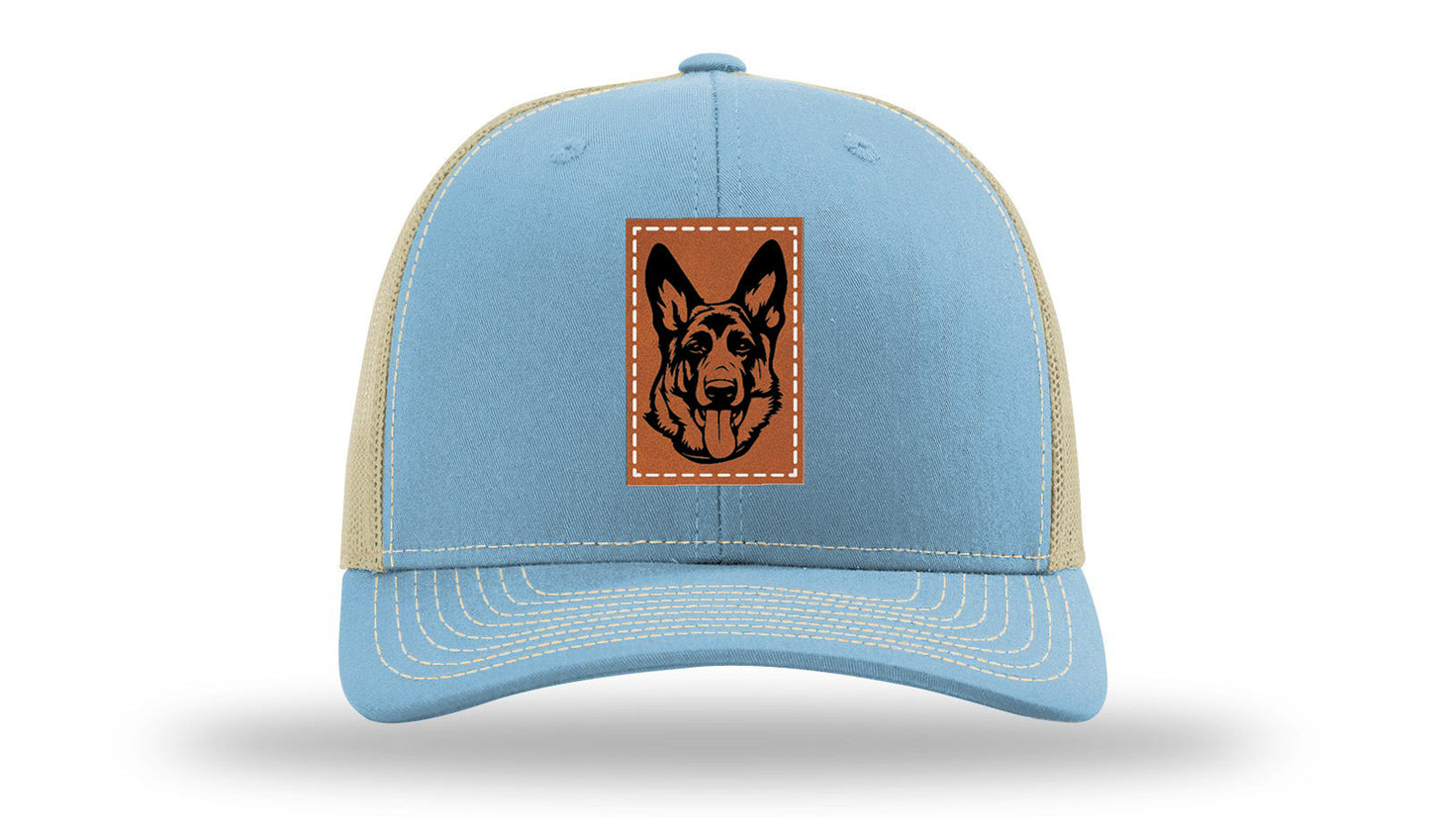 German Sheppard Leather Patch Richardson 112 Hat