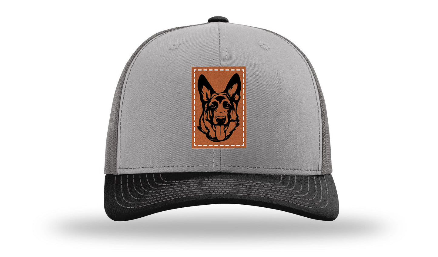 German Sheppard Leather Patch Richardson 112 Hat