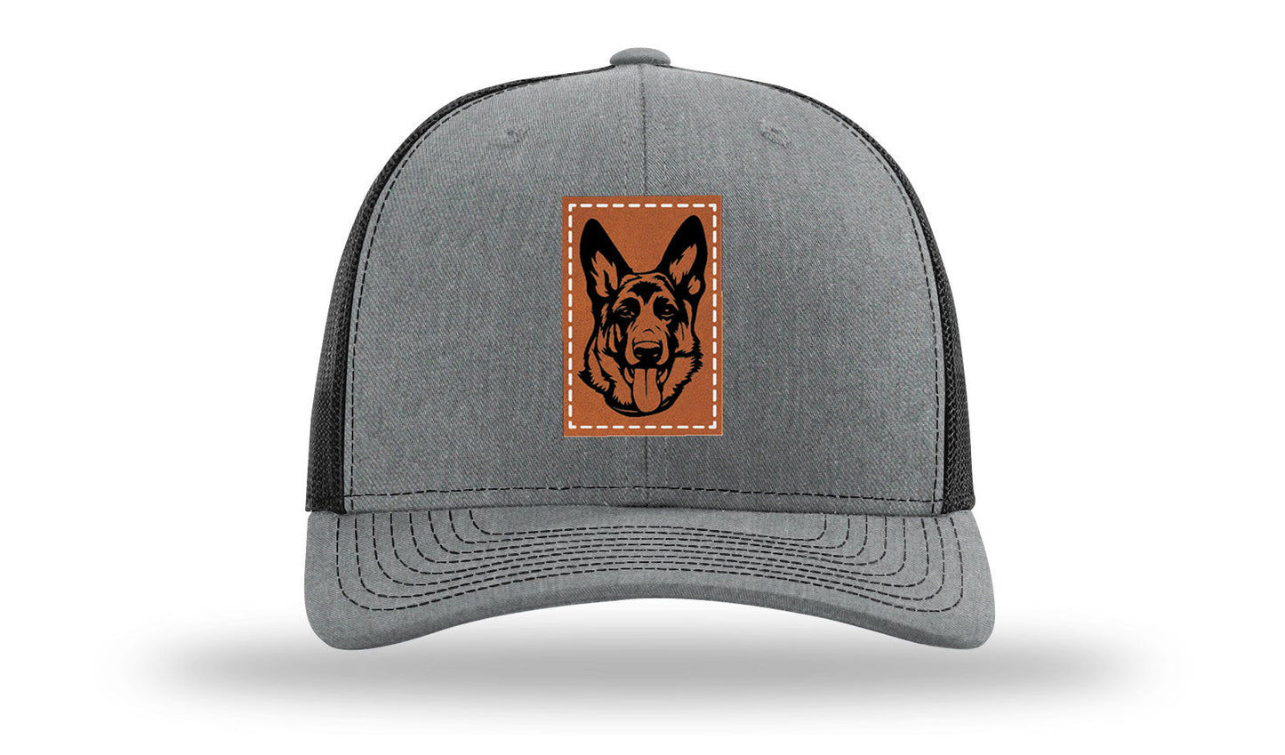 German Sheppard Leather Patch Richardson 112 Hat