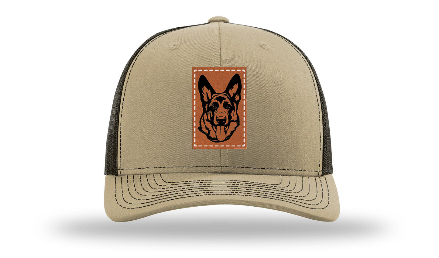 German Sheppard Leather Patch Richardson 112 Hat