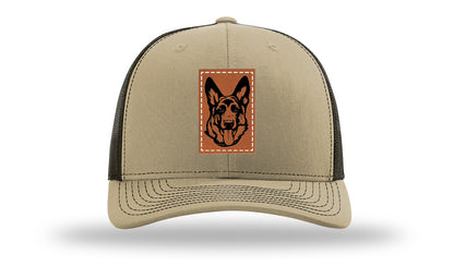 German Sheppard Leather Patch Richardson 112 Hat