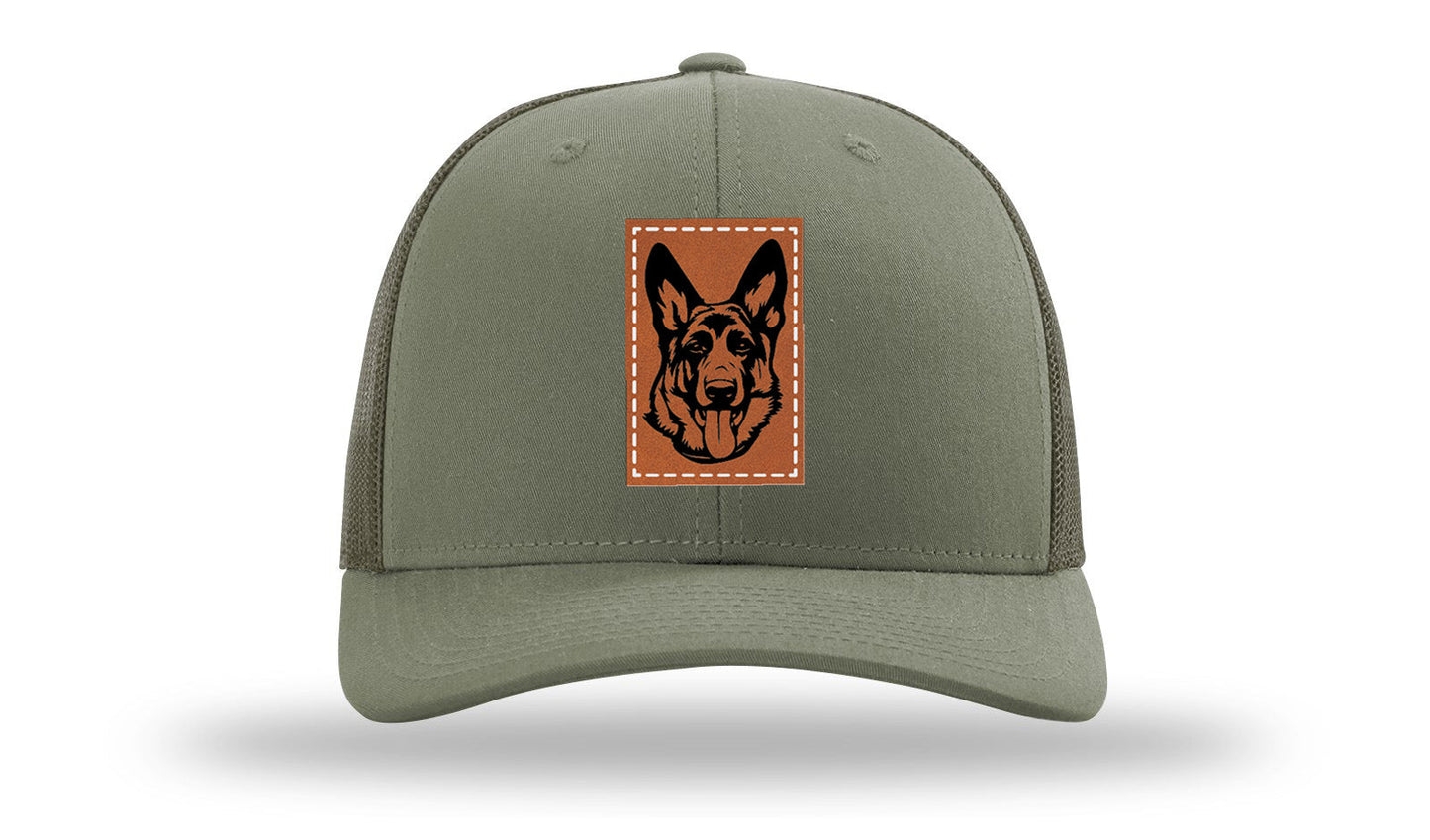 German Sheppard Leather Patch Richardson 112 Hat