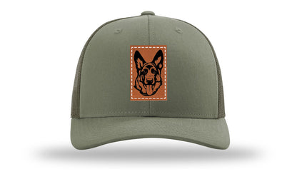 German Sheppard Leather Patch Richardson 112 Hat