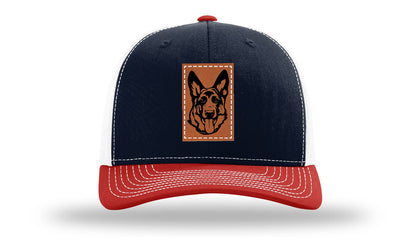German Sheppard Leather Patch Richardson 112 Hat
