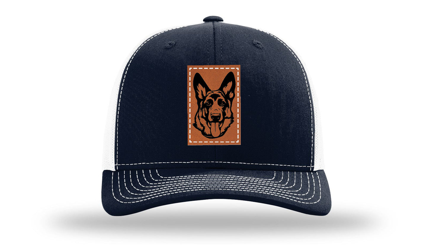 German Sheppard Leather Patch Richardson 112 Hat
