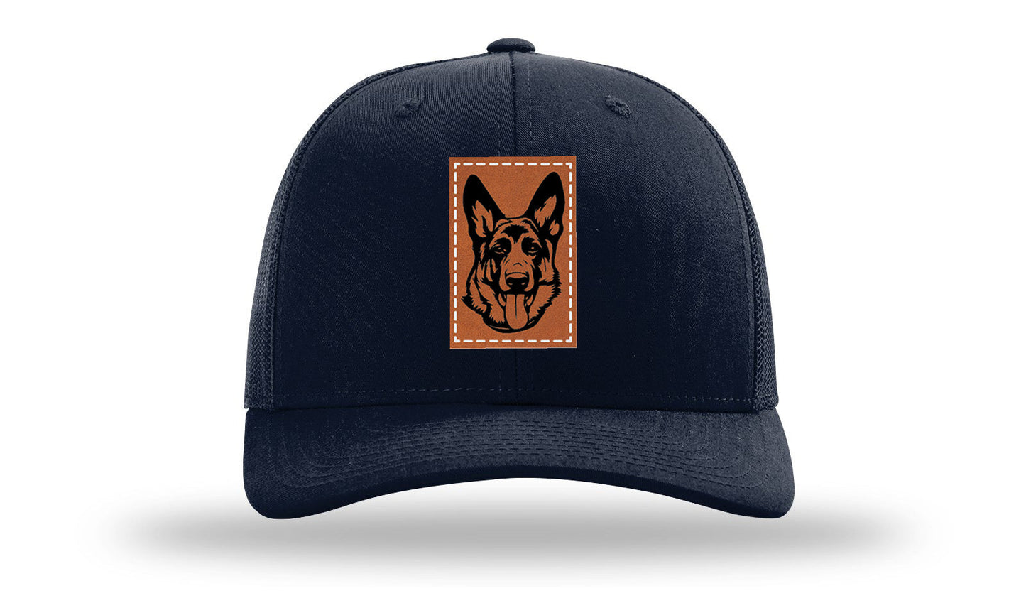 German Sheppard Leather Patch Richardson 112 Hat