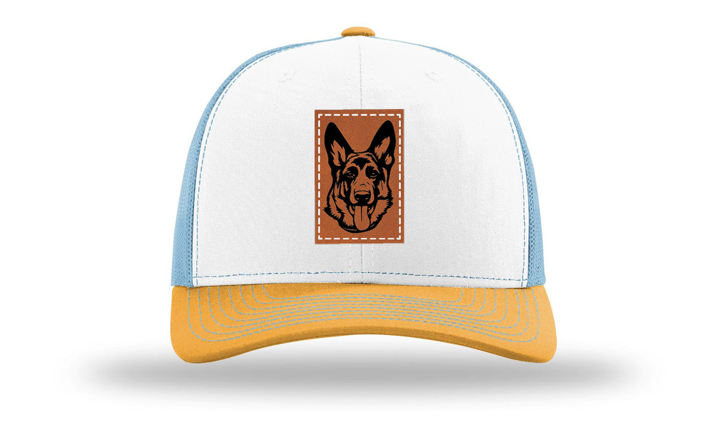 German Sheppard Leather Patch Richardson 112 Hat