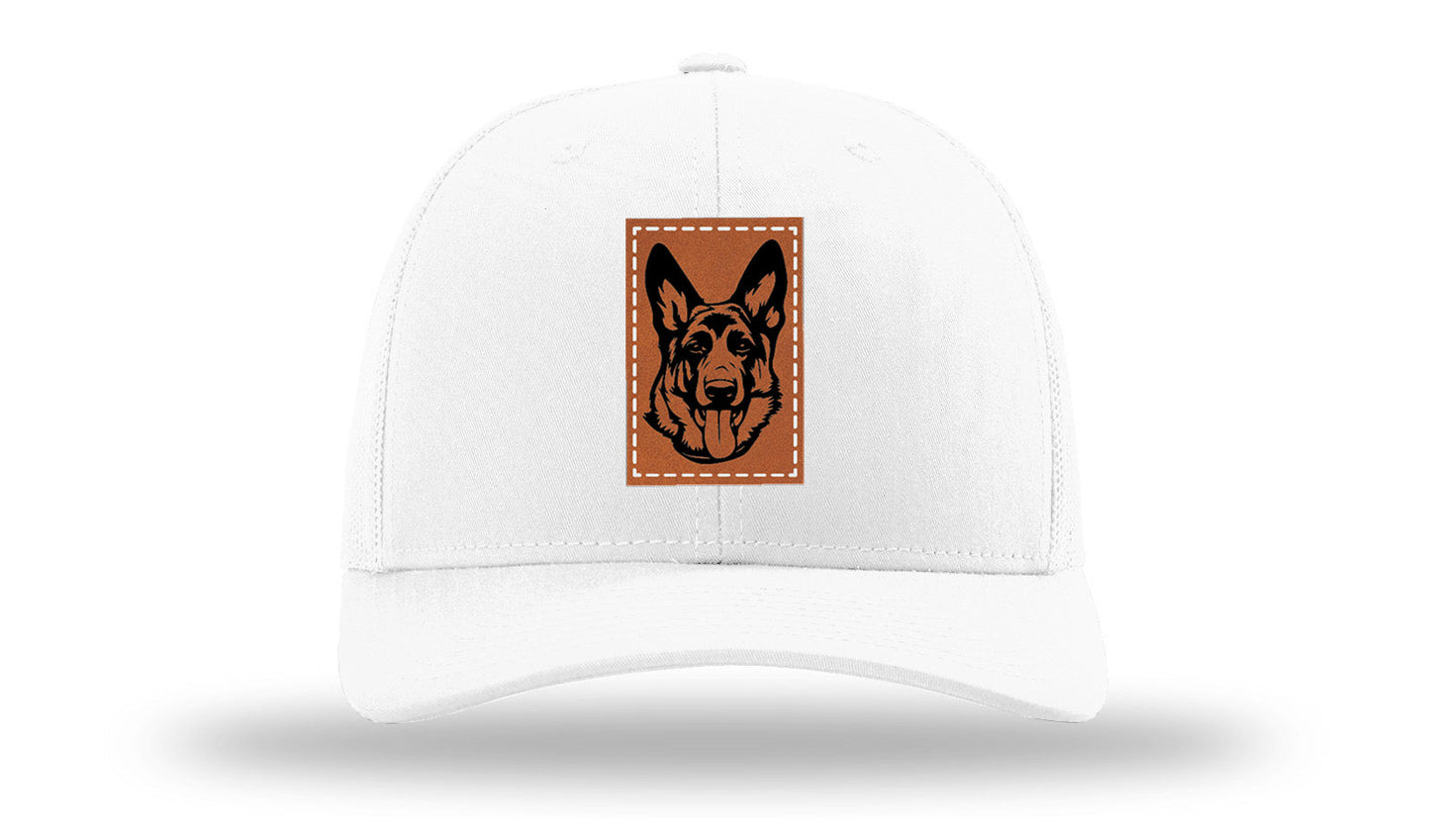 German Sheppard Leather Patch Richardson 112 Hat