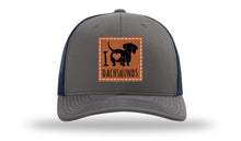 Load image into Gallery viewer, I Love Dachshunds Leather Patch Richardson 112 Hat
