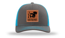 Load image into Gallery viewer, I Love Dachshunds Leather Patch Richardson 112 Hat
