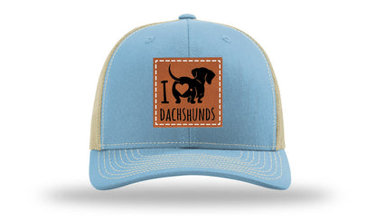 I Love Dachshunds Leather Patch Richardson 112 Hat