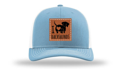 I Love Dachshunds Leather Patch Richardson 112 Hat