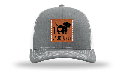 I Love Dachshunds Leather Patch Richardson 112 Hat