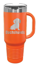 Load image into Gallery viewer, Dachshunds 40oz Handle Mug Laser Engraved
