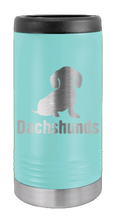 Load image into Gallery viewer, Dachshunds Laser Engraved Slim Can Insulated Koosie
