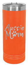 Load image into Gallery viewer, Aussie Mom Laser Engraved Skinny Tumbler (Etched)
