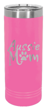 Load image into Gallery viewer, Aussie Mom Laser Engraved Skinny Tumbler (Etched)
