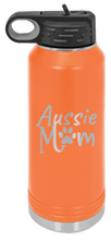 Load image into Gallery viewer, Aussie Mom Laser Engraved Water Bottle (Etched)
