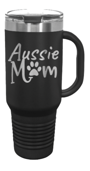 Aussie Mom 40oz Handle Mug Laser Engraved
