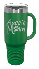 Load image into Gallery viewer, Aussie Mom 40oz Handle Mug Laser Engraved

