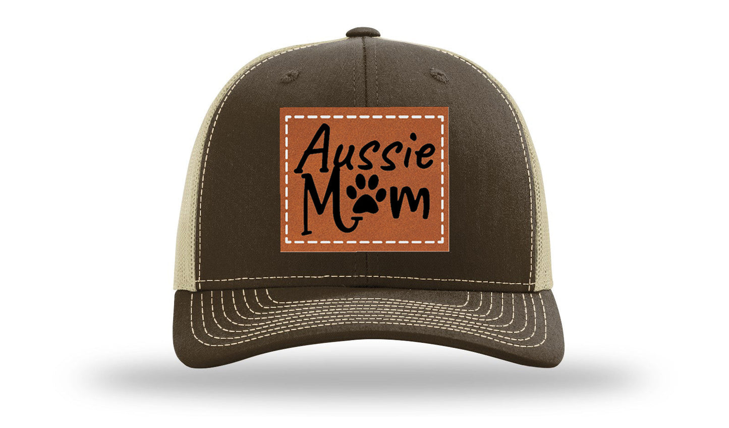 Aussie Mom Leather Patch Richardson 112 Hat
