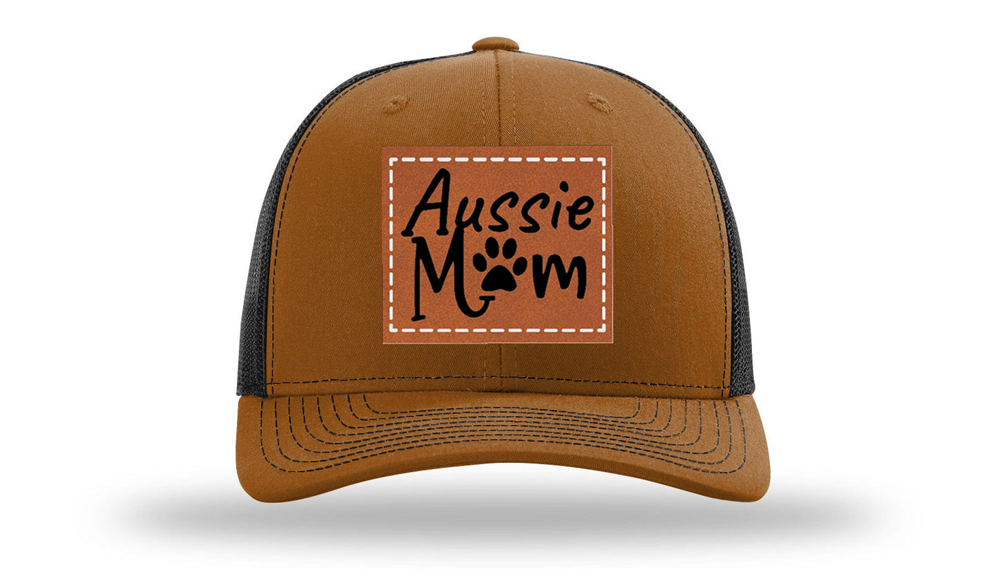 Aussie Mom Leather Patch Richardson 112 Hat