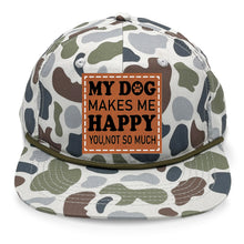 Load image into Gallery viewer, My Dog Makes Me Happy Leather Patch LOST Hat Co.

